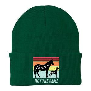 Funny Dog And Horse Lovers Great Dane Not The Same Humorous Knit Cap Winter Beanie