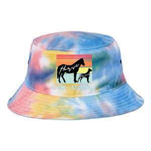 Funny Dog And Horse Lovers Great Dane Not The Same Humorous Tie Dye Newport Bucket Hat