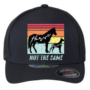 Funny Dog And Horse Lovers Great Dane Not The Same Humorous Flexfit Unipanel Trucker Cap