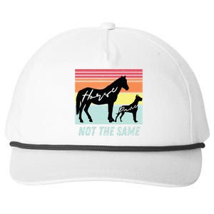 Funny Dog And Horse Lovers Great Dane Not The Same Humorous Snapback Five-Panel Rope Hat