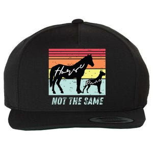 Funny Dog And Horse Lovers Great Dane Not The Same Humorous Wool Snapback Cap