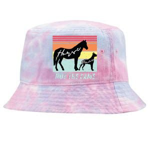 Funny Dog And Horse Lovers Great Dane Not The Same Humorous Tie-Dyed Bucket Hat