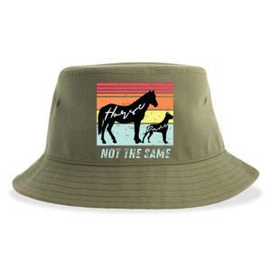 Funny Dog And Horse Lovers Great Dane Not The Same Humorous Sustainable Bucket Hat