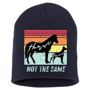 Funny Dog And Horse Lovers Great Dane Not The Same Humorous Short Acrylic Beanie