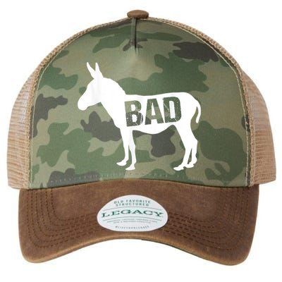 Funny Donkey Animal Lover Badass Ass Farm Mule Legacy Tie Dye Trucker Hat