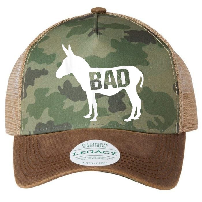 Funny Donkey Animal Lover Badass Ass Farm Mule Legacy Tie Dye Trucker Hat