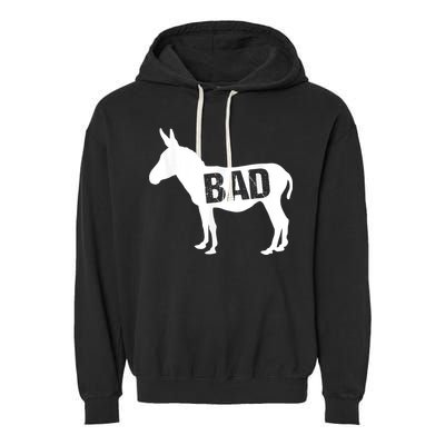 Funny Donkey Animal Lover Badass Ass Farm Mule Garment-Dyed Fleece Hoodie