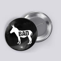 Funny Donkey Animal Lover Badass Ass Farm Mule Button