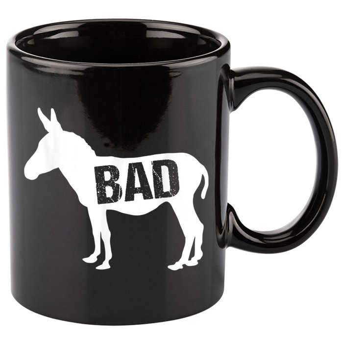 Funny Donkey Animal Lover Badass Ass Farm Mule 11oz C Handle Ceramic Mug