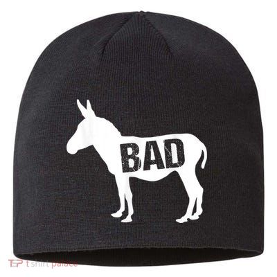 Funny Donkey Animal Lover Badass Ass Farm Mule Sustainable Beanie