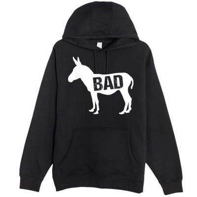 Funny Donkey Animal Lover Badass Ass Farm Mule Premium Pullover Hoodie