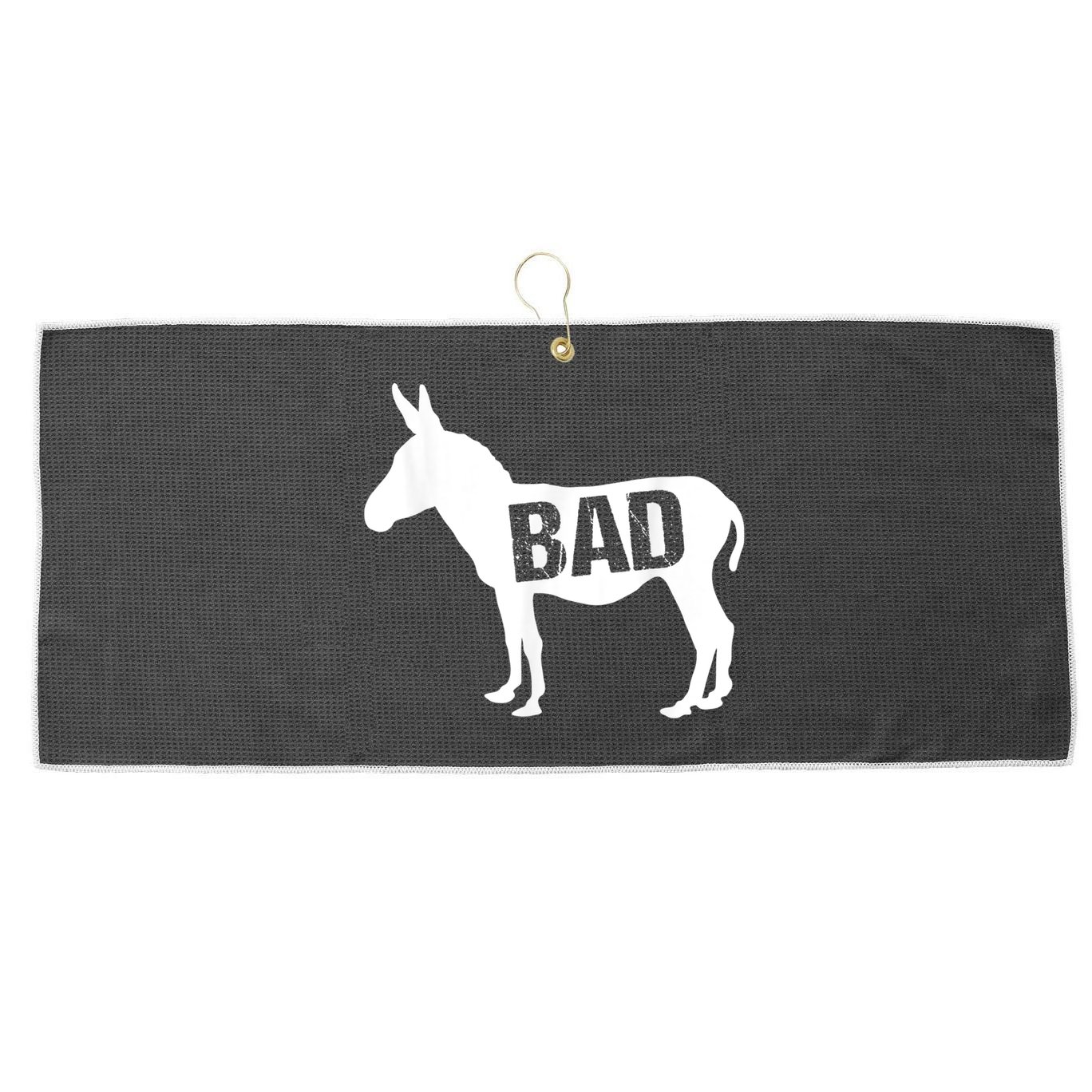 Funny Donkey Animal Lover Badass Ass Farm Mule Large Microfiber Waffle Golf Towel