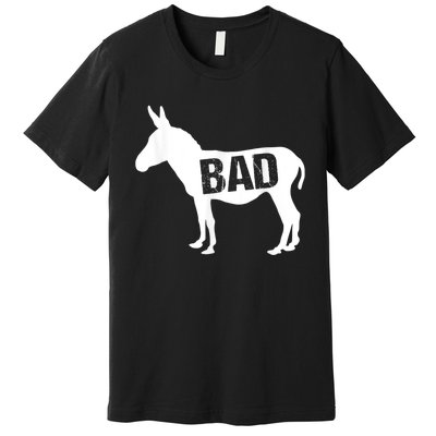 Funny Donkey Animal Lover Badass Ass Farm Mule Premium T-Shirt