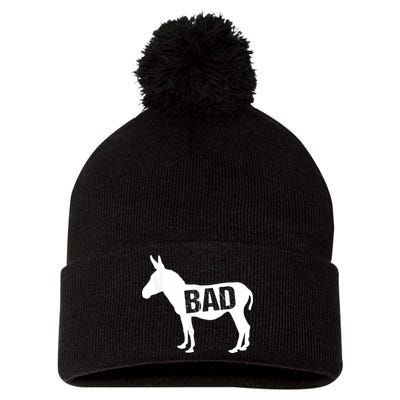 Funny Donkey Animal Lover Badass Ass Farm Mule Pom Pom 12in Knit Beanie