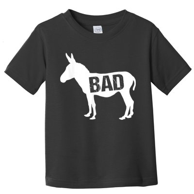 Funny Donkey Animal Lover Badass Ass Farm Mule Toddler T-Shirt