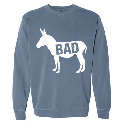 Funny Donkey Animal Lover Badass Ass Farm Mule Garment-Dyed Sweatshirt