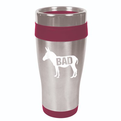 Funny Donkey Animal Lover Badass Ass Farm Mule 16oz Travel Tumbler