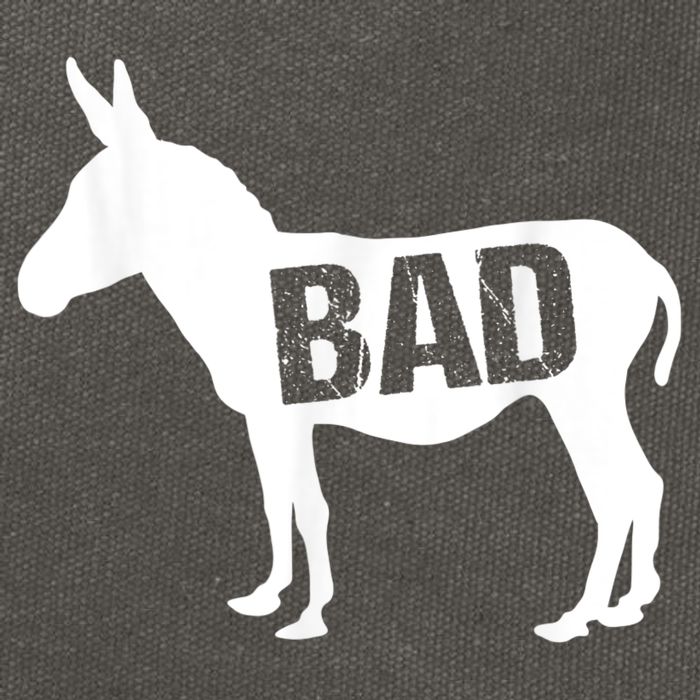 Funny Donkey Animal Lover Badass Ass Farm Mule Cotton Canvas Backpack