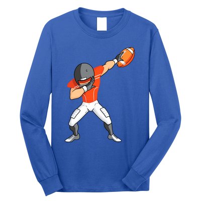 Footballer Dabbing American Football Funny Dab Gift Long Sleeve Shirt