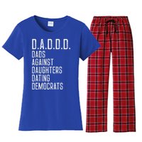 Funny D A D D D Dads Against Daughters Dating Democrats Great Gift Women's Flannel Pajama Set