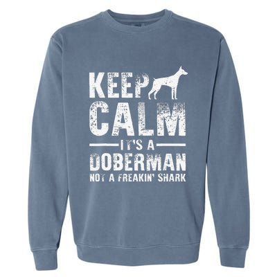 Funny Doberman Art Women Doberman Pinscher Dog Walker Garment-Dyed Sweatshirt