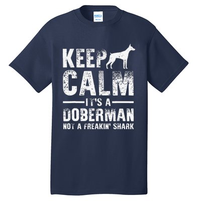 Funny Doberman Art Women Doberman Pinscher Dog Walker Tall T-Shirt