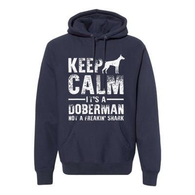 Funny Doberman Art Women Doberman Pinscher Dog Walker Premium Hoodie