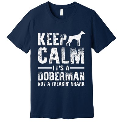 Funny Doberman Art Women Doberman Pinscher Dog Walker Premium T-Shirt