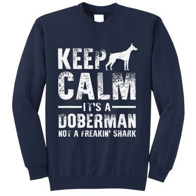 Funny Doberman Art Women Doberman Pinscher Dog Walker Tall Sweatshirt