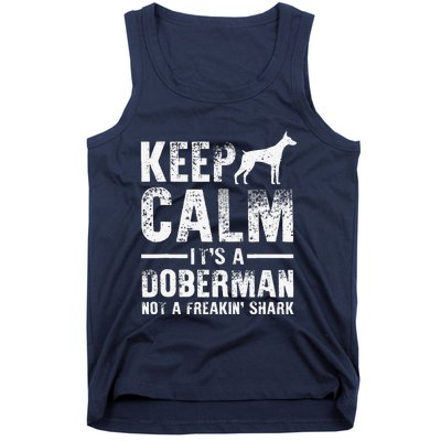 Funny Doberman Art Women Doberman Pinscher Dog Walker Tank Top