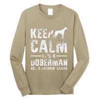 Funny Doberman Art Women Doberman Pinscher Dog Walker Long Sleeve Shirt