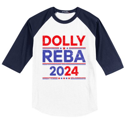 Funny Dolly And Reba 2024 Design Baseball Sleeve Shirt