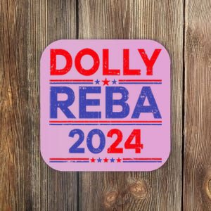 Funny Dolly And Reba 2024 Design Coaster