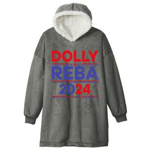 Funny Dolly And Reba 2024 Design Hooded Wearable Blanket