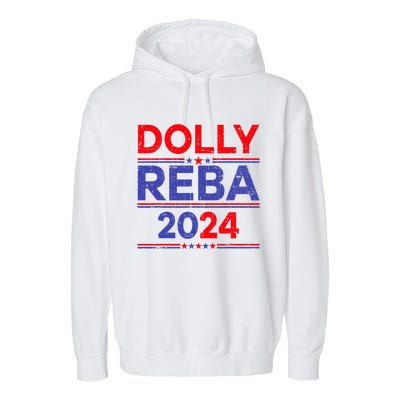 Funny Dolly And Reba 2024 Design Garment-Dyed Fleece Hoodie