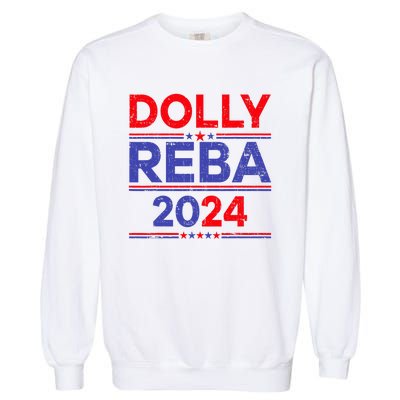 Funny Dolly And Reba 2024 Design Garment-Dyed Sweatshirt