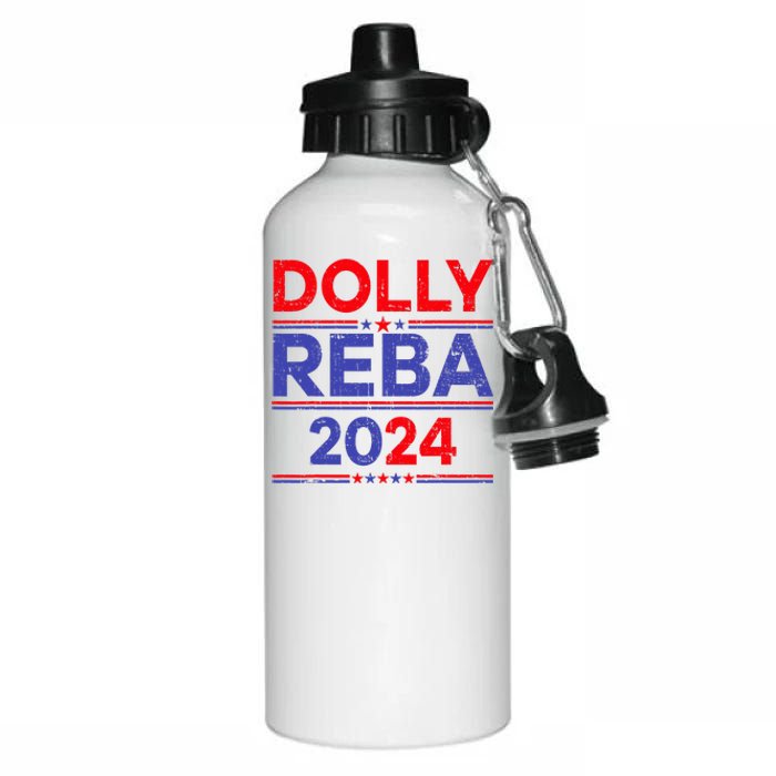 Funny Dolly And Reba 2024 Design Aluminum Water Bottle