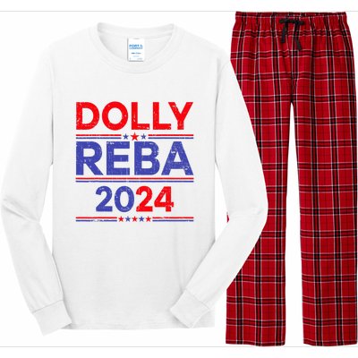 Funny Dolly And Reba 2024 Design Long Sleeve Pajama Set