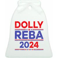 Funny Dolly And Reba 2024 Design Ceramic Bell Ornament