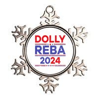 Funny Dolly And Reba 2024 Design Metallic Star Ornament