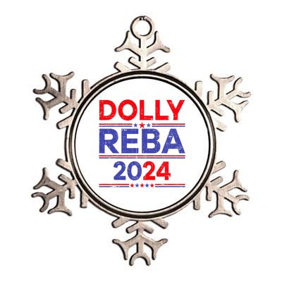 Funny Dolly And Reba 2024 Design Metallic Star Ornament