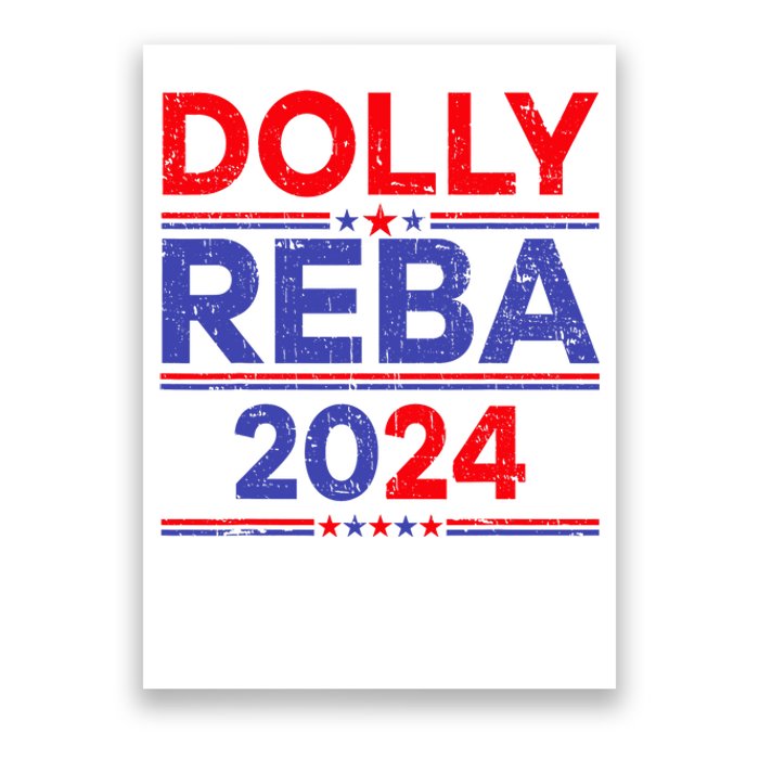 Funny Dolly And Reba 2024 Design Poster