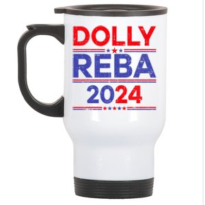 Funny Dolly And Reba 2024 Design Stainless Steel Travel Mug