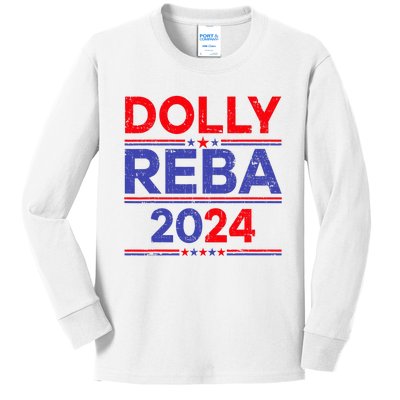 Funny Dolly And Reba 2024 Design Kids Long Sleeve Shirt