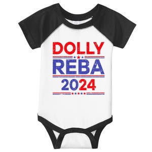 Funny Dolly And Reba 2024 Design Infant Baby Jersey Bodysuit