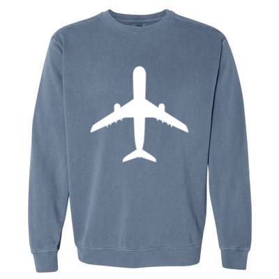 Fathers Day Aviation Airplane World Travel Flying Pilot Great Gift Garment-Dyed Sweatshirt