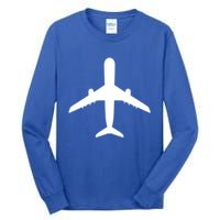 Fathers Day Aviation Airplane World Travel Flying Pilot Great Gift Tall Long Sleeve T-Shirt