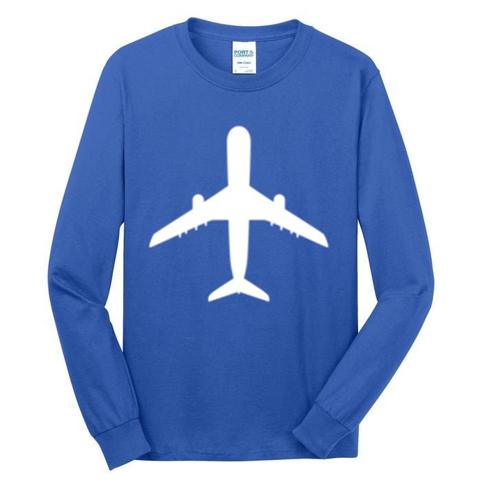 Fathers Day Aviation Airplane World Travel Flying Pilot Great Gift Tall Long Sleeve T-Shirt