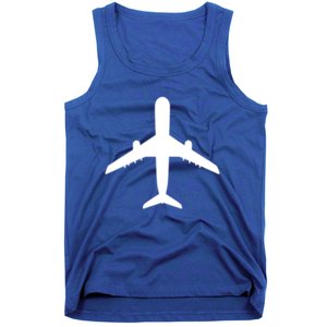 Fathers Day Aviation Airplane World Travel Flying Pilot Great Gift Tank Top