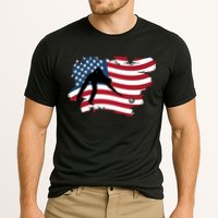 Father's Day American Flag Snooker Billiards Lover Retro Gift For Dad Cooling Performance Crew T-Shirt